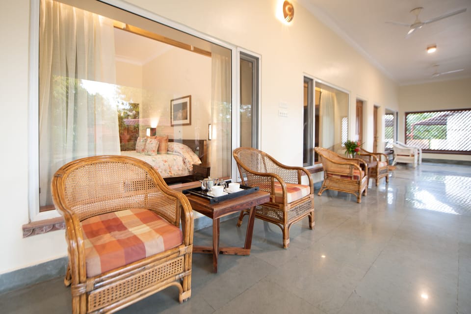 Deluxe Double Room, Garden View | Terrace/patio