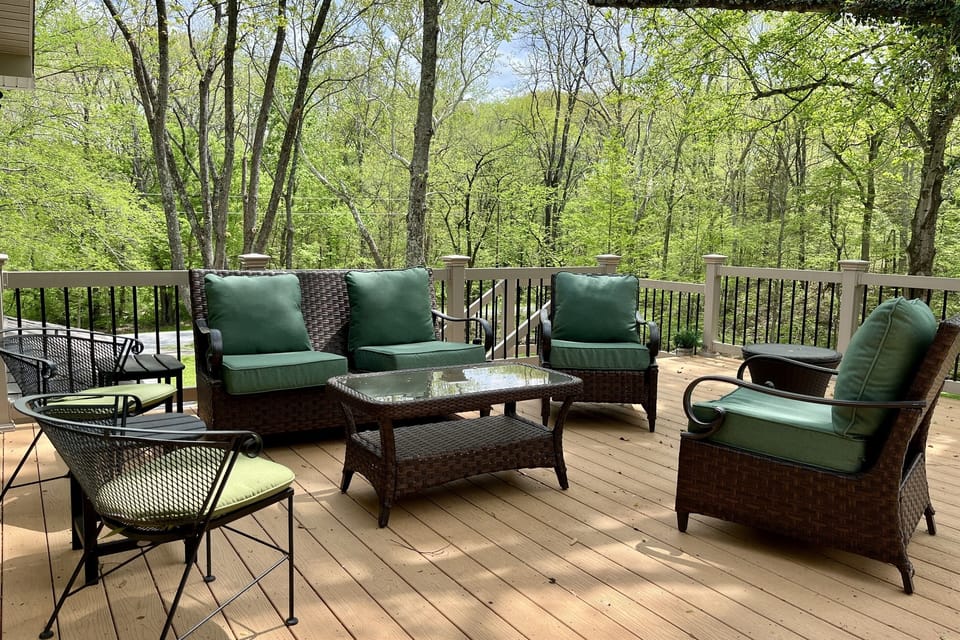 Comfy outdoor seating options
