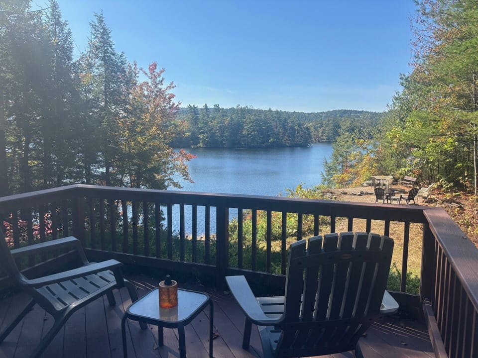Relax on the back porch with the Lake View!