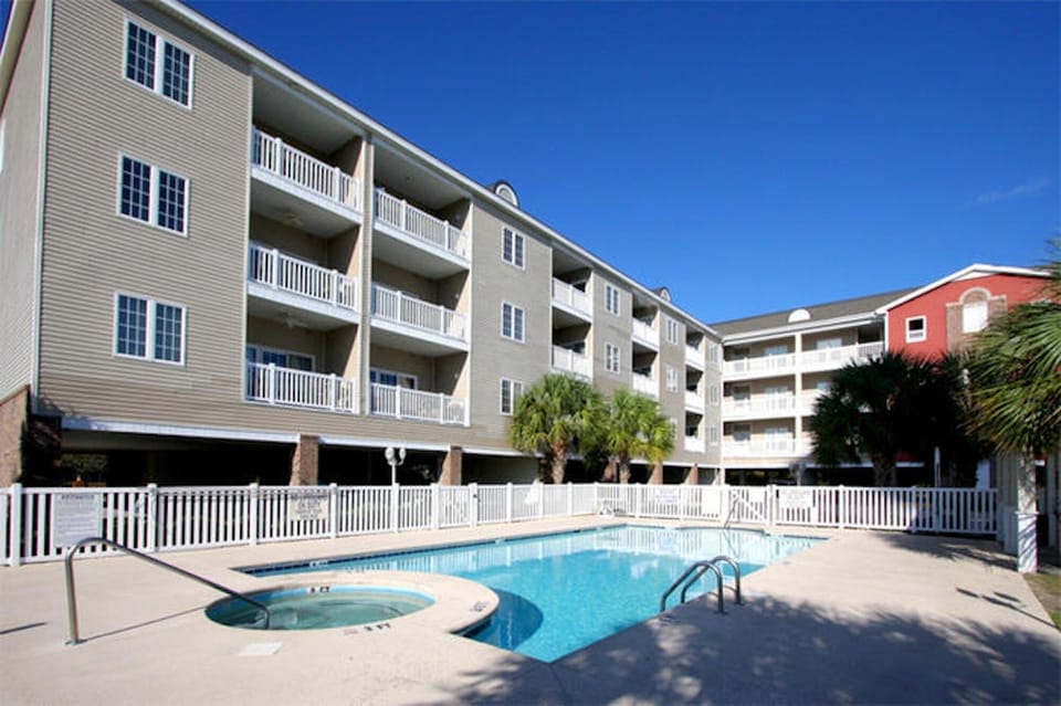 Take an early morning dip in the sparkling pool.