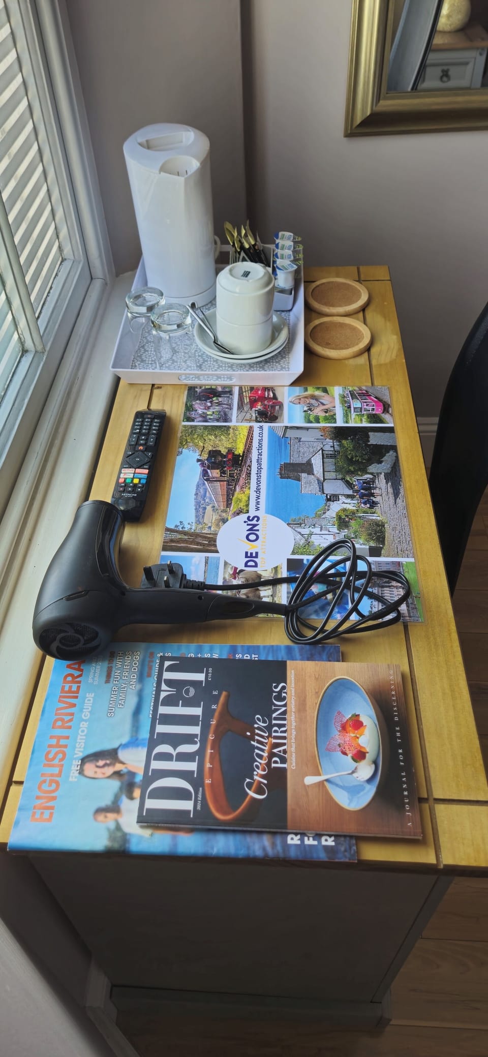 Laptop workspace, free WiFi