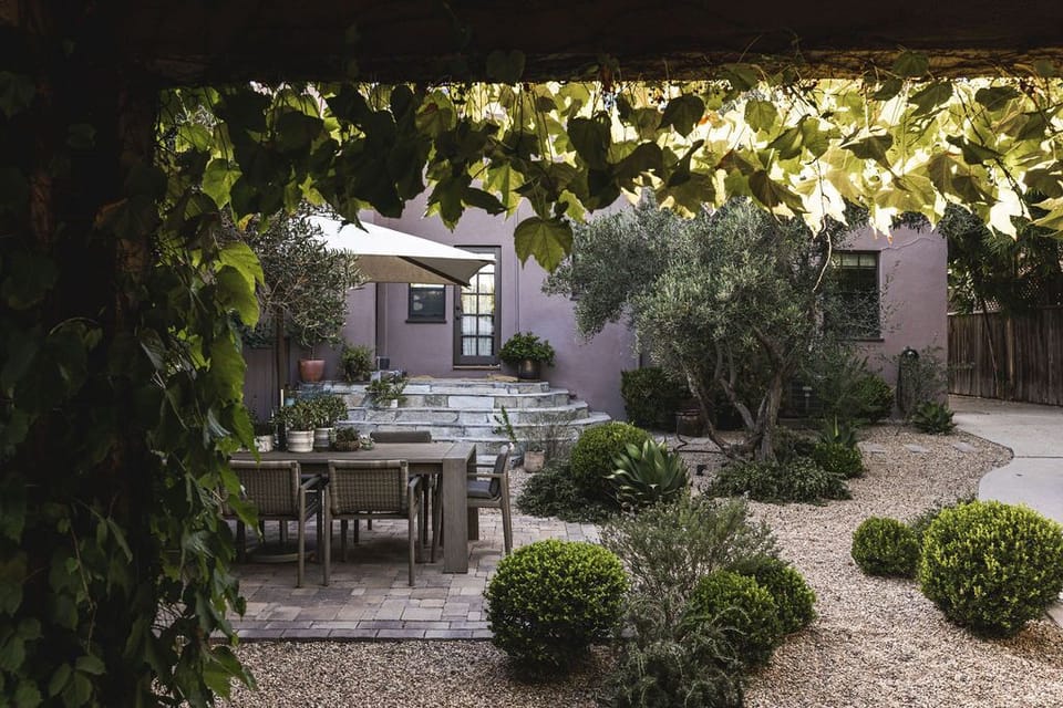 Outdoor patio and backyard, fully fenced and private