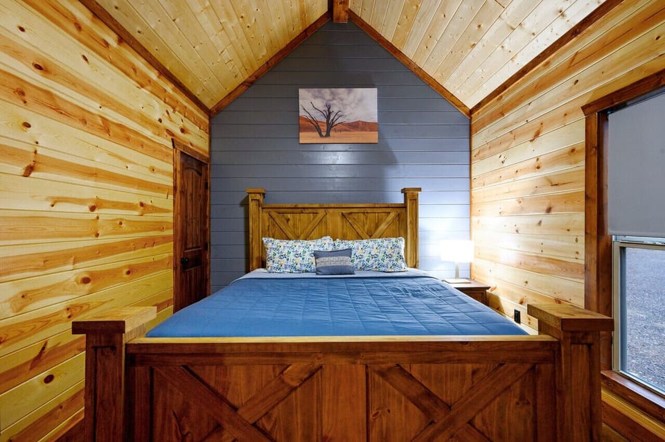 Drift off to sleep in our welcoming cabin bed, where every night is an adventure.