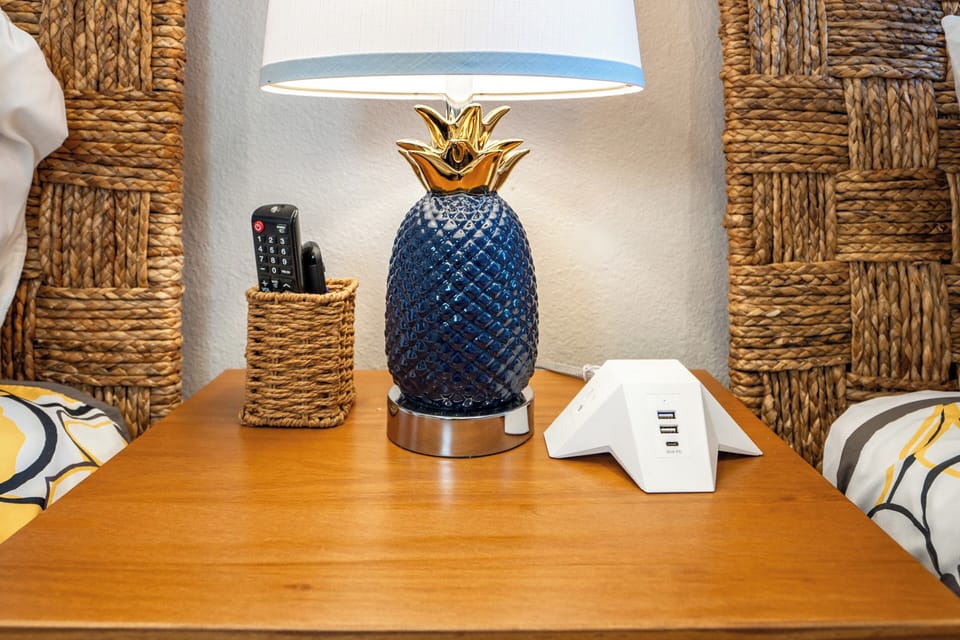 First floor bedroom. Optional oversized cot available upon request.