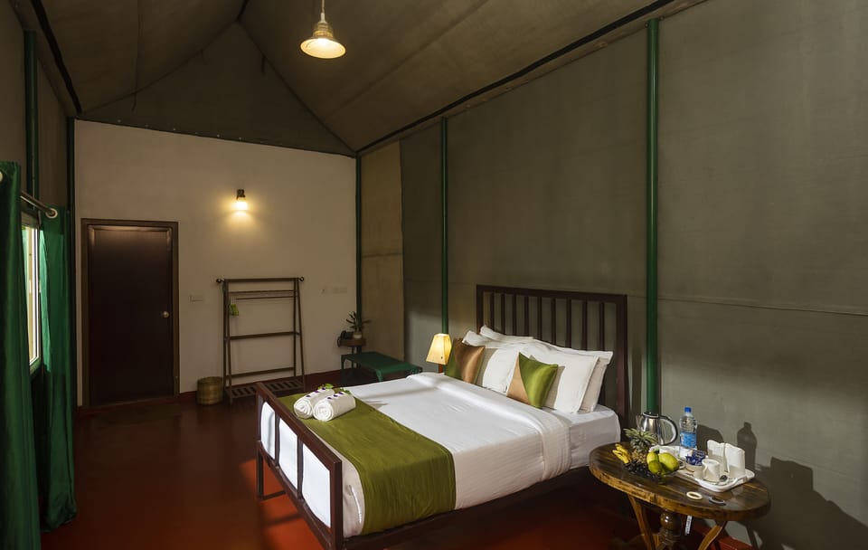 Luxury Tent | Individually decorated, individually furnished, desk, blackout drapes