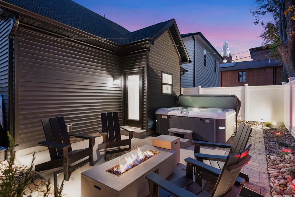 backyard twilight