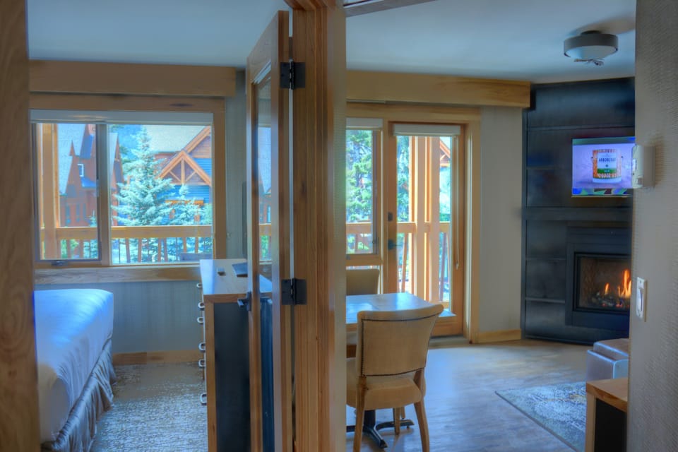 Immerse yourself in the breathtaking Rockies at this unit with spacious balcony.