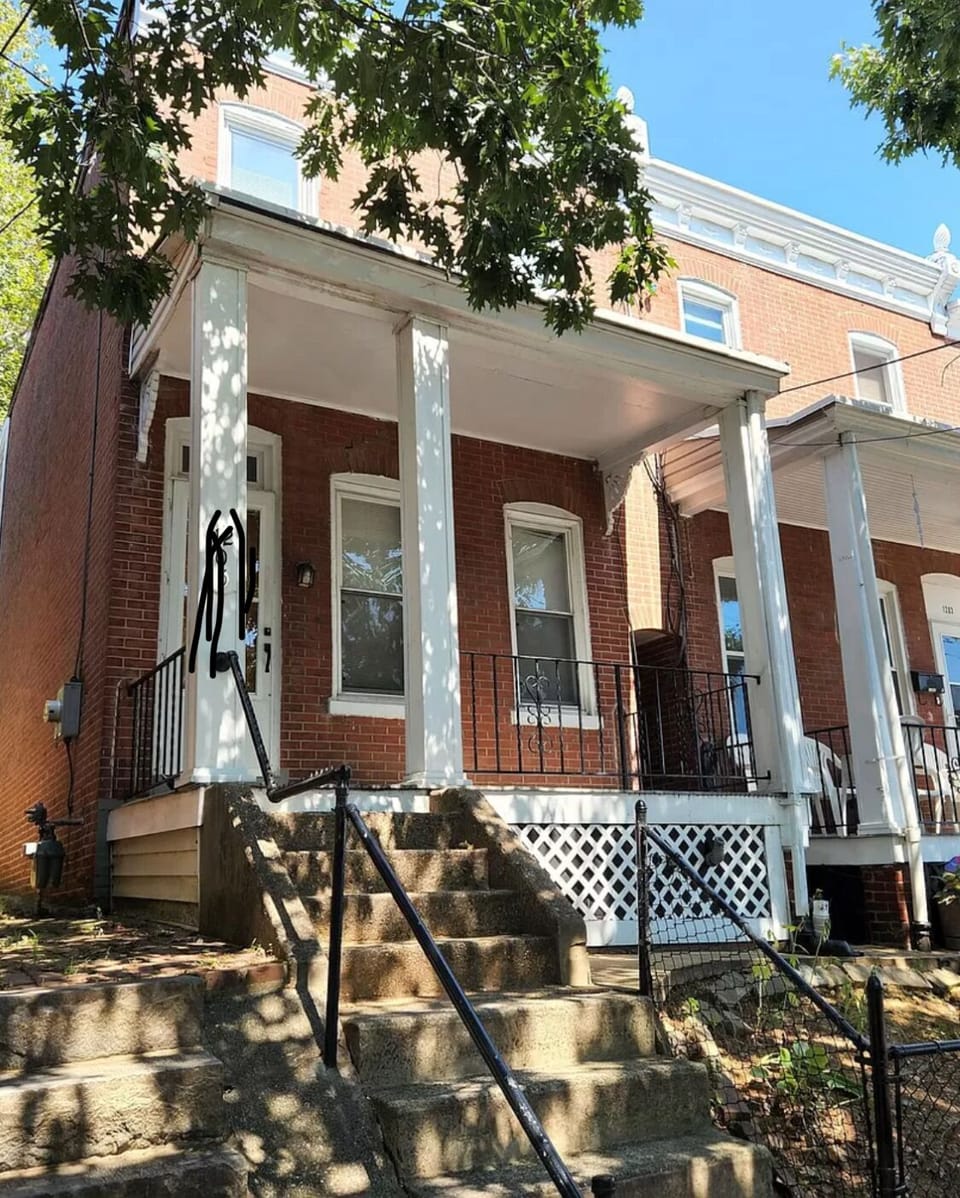 Must climb steps to enter home.