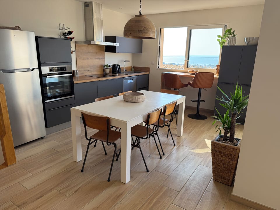 Kitchen and dining area