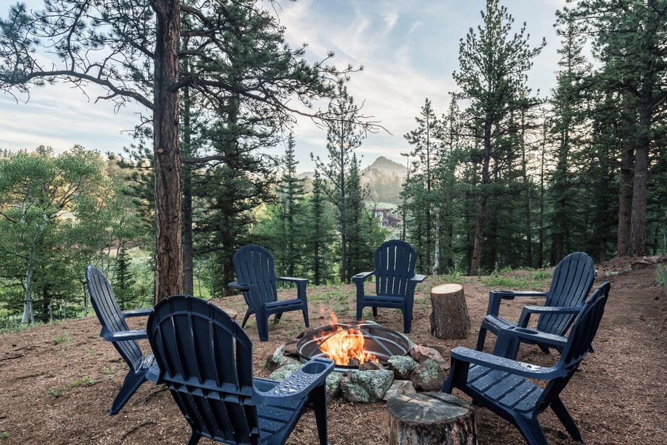 Sneak-a-peek of Crystal Peak (read up on its history) as you recount your day of adventure and fun. The firepit area overlooks the pond and is a great place to end your evening enjoying beer, wine, whiskey or hot cocoa.