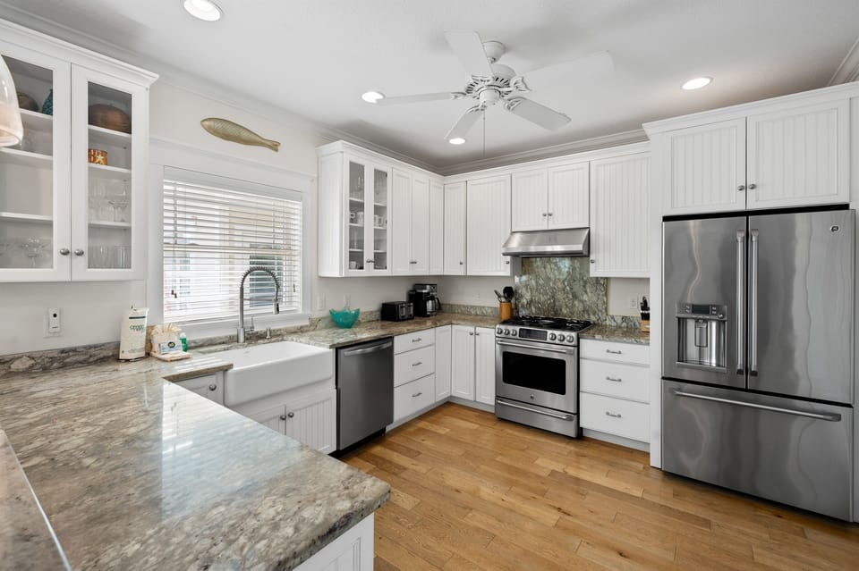 Light-filled with generous prep space