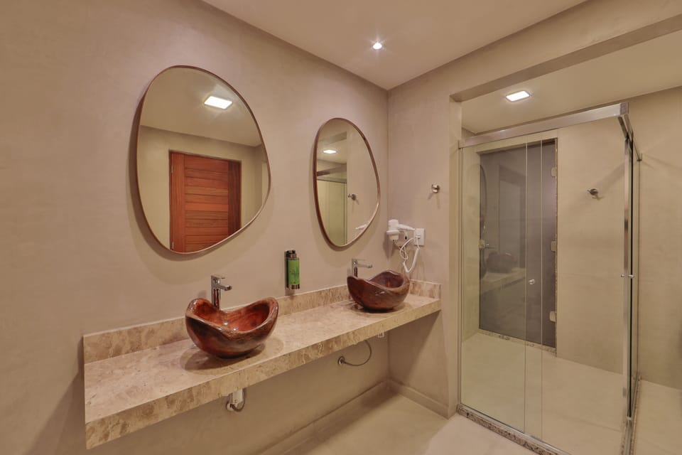 Luxury Bungalow, Ocean View | Bathroom | Designer toiletries, hair dryer, towels, soap