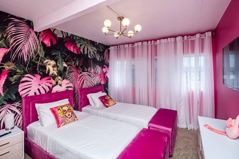Bedroom #2 with includes two single beds (can be put together to make a king size bed).