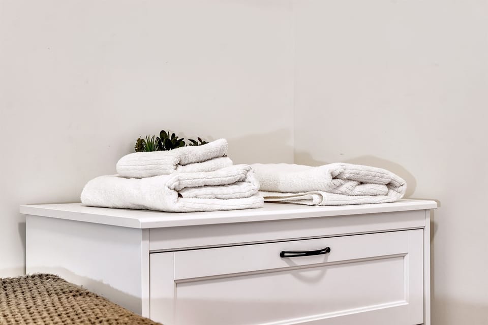Bedroom Drawer with Bath Towels