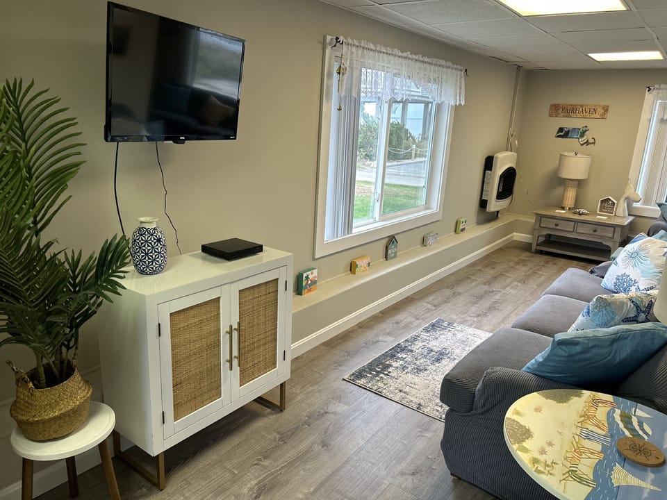 Living Room. Streaming and DVD player available 