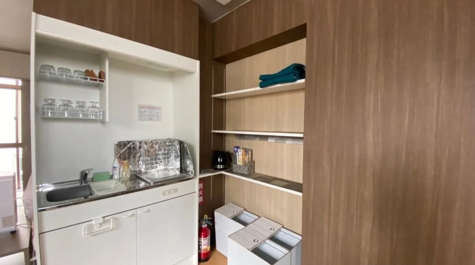 There is a mini kitchen on the 3rd floor