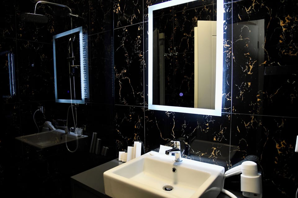 Basic Double or Twin Room | Bathroom | Shower, hair dryer, bathrobes, slippers