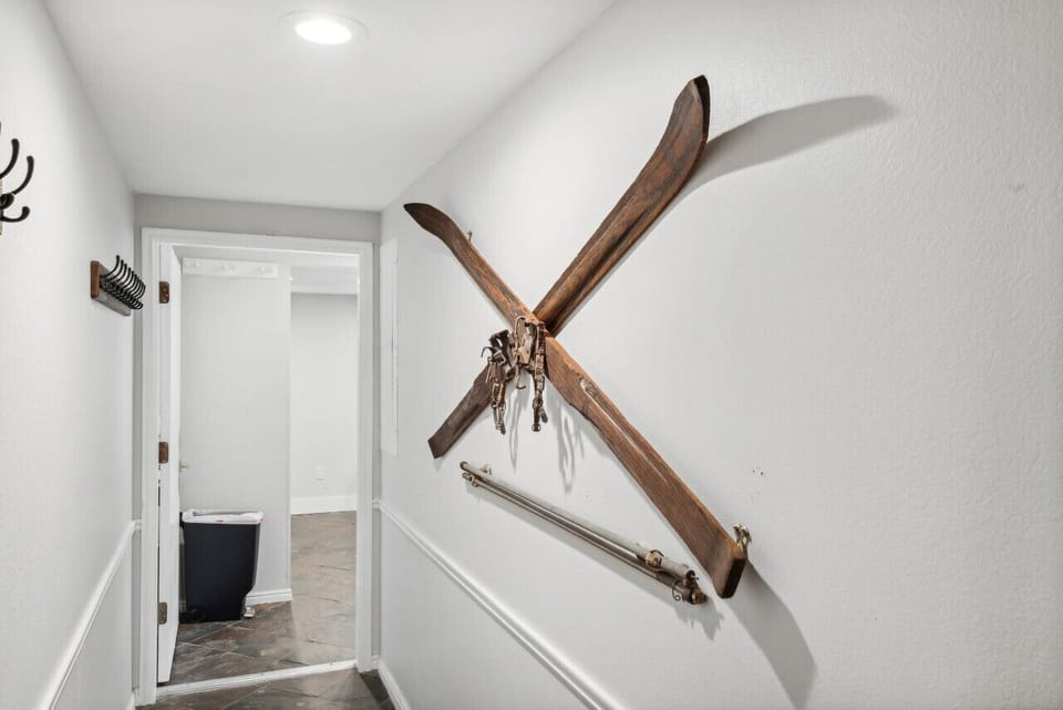 Entryway with Storage for Jackets, Skis, Bikes, etc.