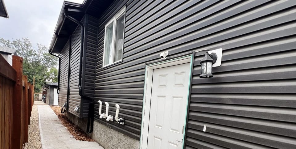 ENTER Property here via Side Door
