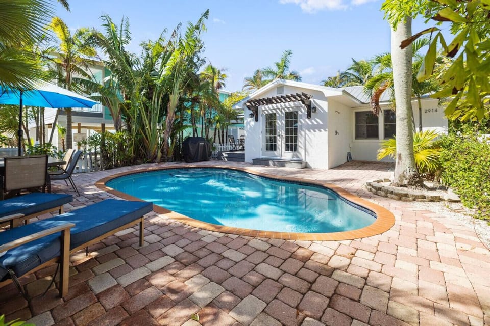 Dive into island time.  After a morning at the beach, retreat to your own heated saltwater oasis for a quiet afternoon dip
