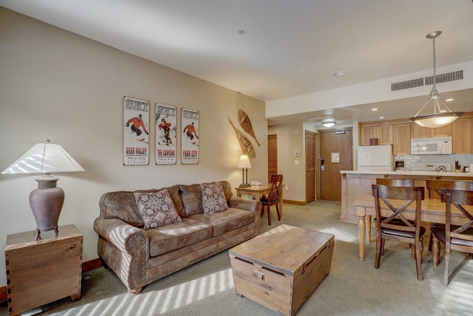 Living Room with Queen Sleeper Sofa