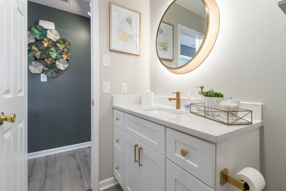 Clean and sanitized bathroom