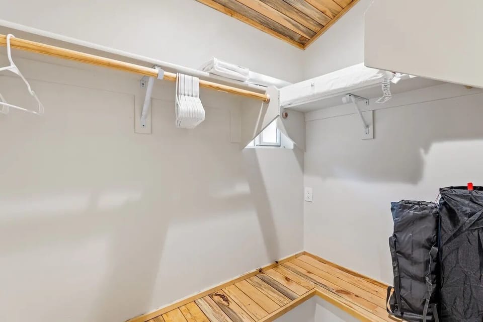 Large walk in closet in upstairs bathroom 1.