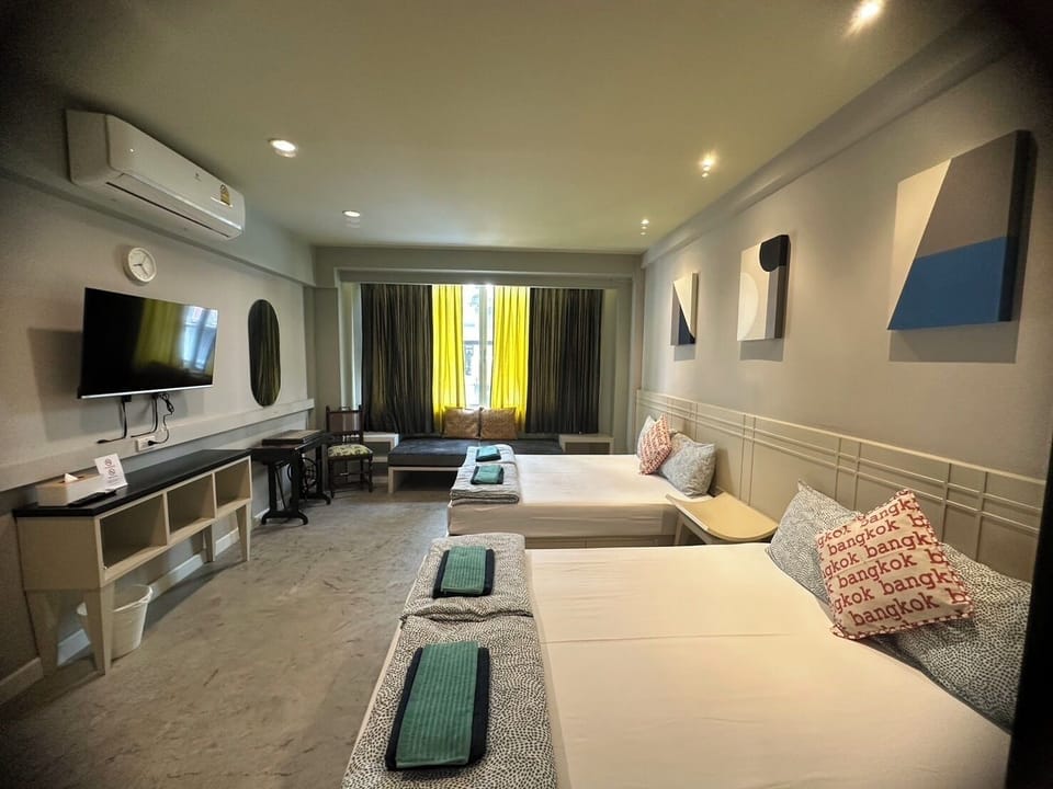 Comfort Quadruple Room, City View | Iron/ironing board, free WiFi