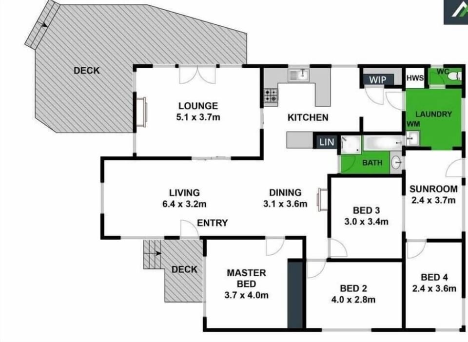 Family friendly floor plan