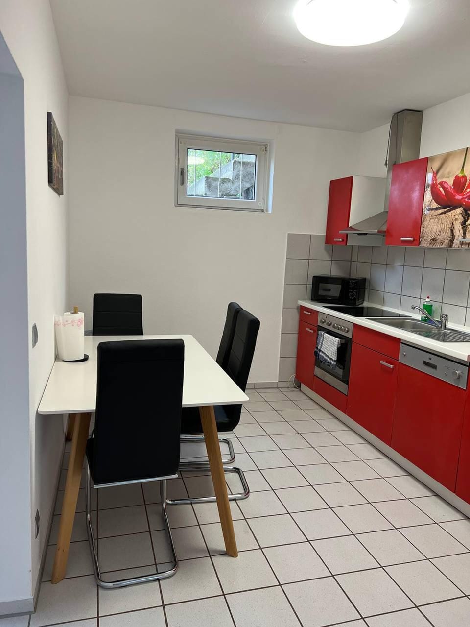 Apartment | Private kitchen | Fridge, microwave, oven, stovetop