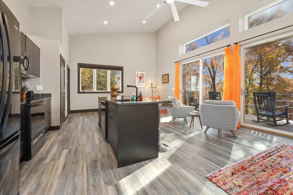 With new appliances, a coffee maker, and seating for 6 people we think this space will make you feel right at home.