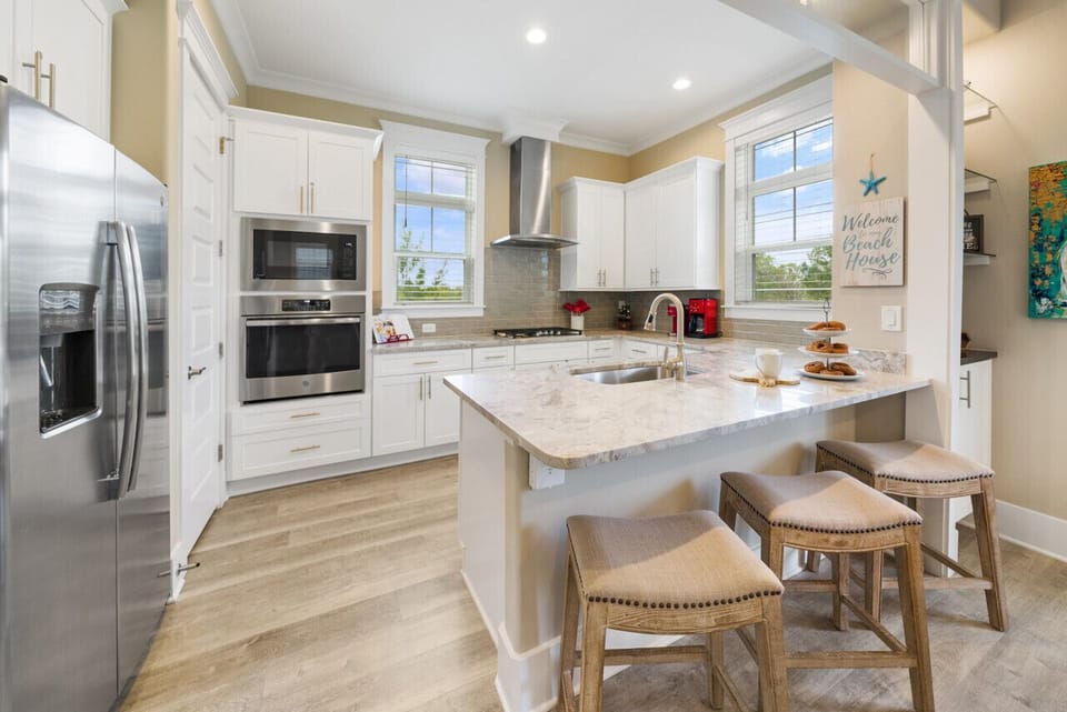 Fully stocked Kitchen with everything you could need to prepare meals