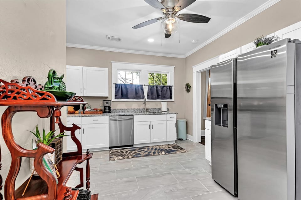 Fully stocked kitchen 