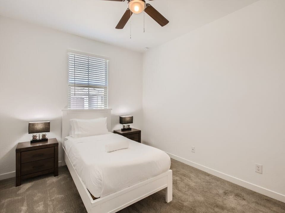 5 bedrooms, blackout drapes, iron/ironing board, free WiFi