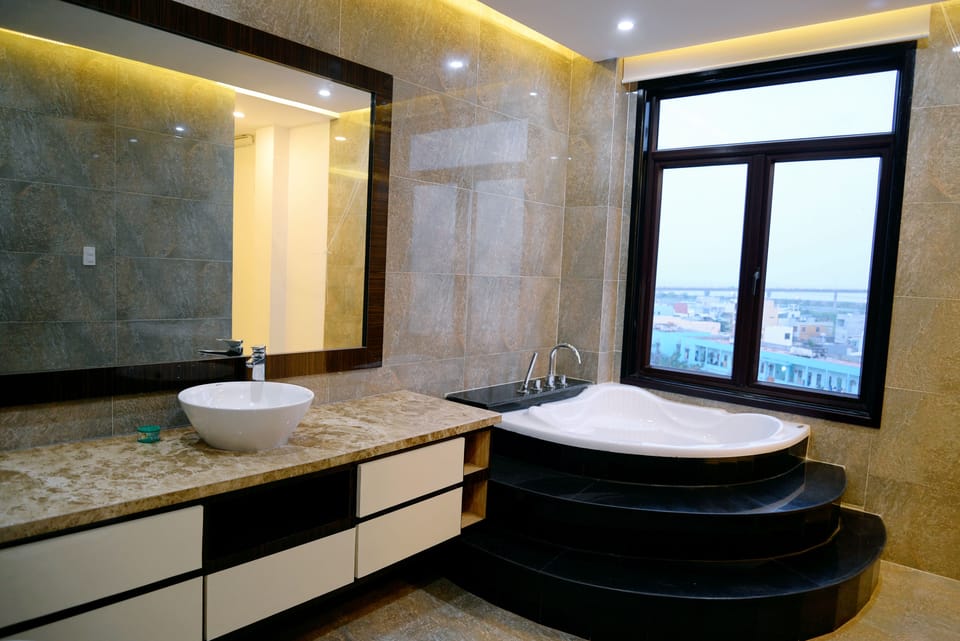 Shower, free toiletries, hair dryer (on request), slippers