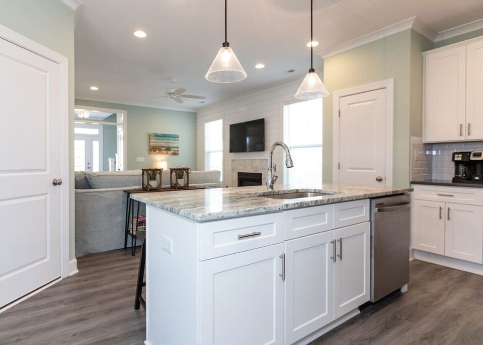 Open concept living, kitchen and dining!