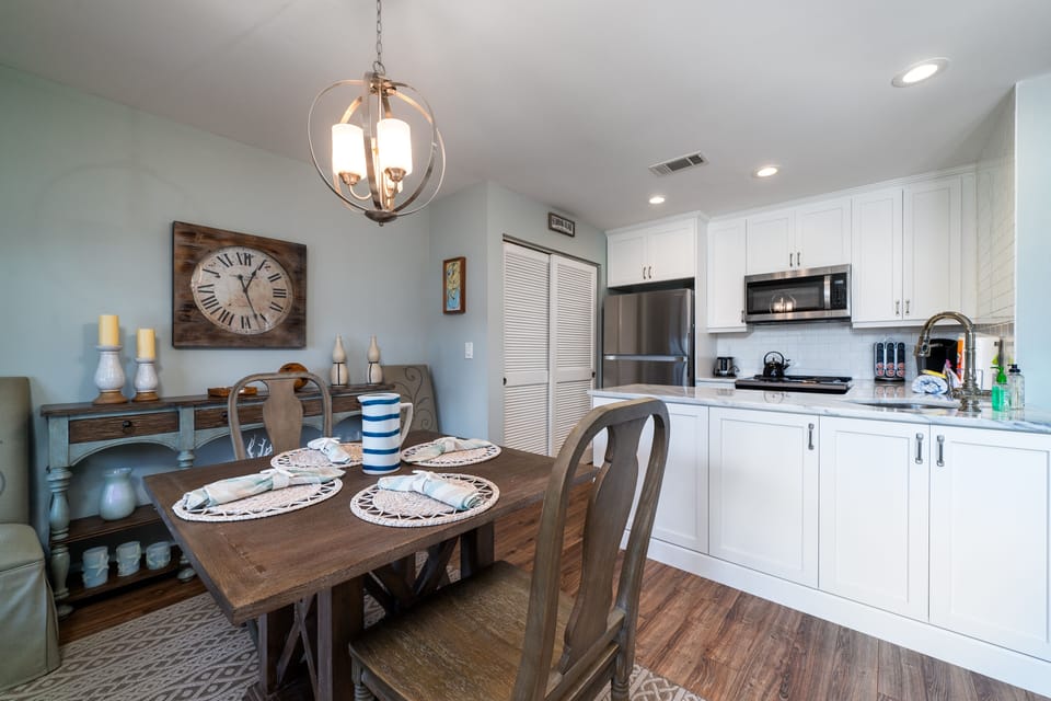 The table seats four