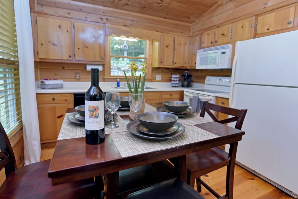 Don't feel like going out? Cook a meal in our fully furnished kitchen. 