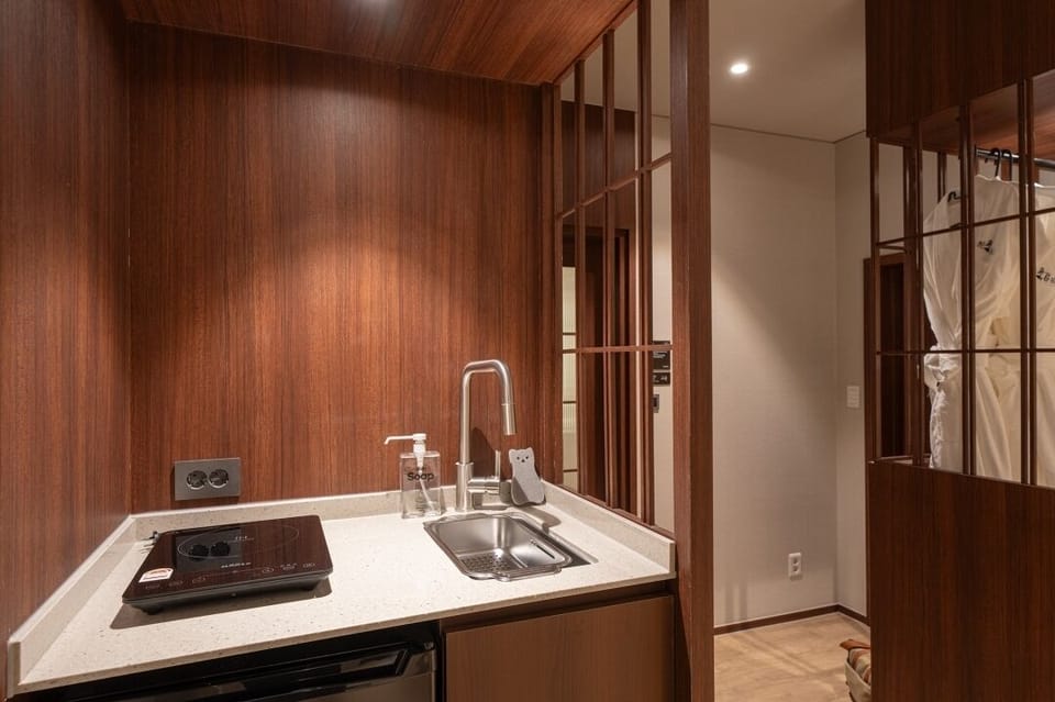 SPA (Terrace&Movie) | Private kitchenette | Mini-fridge, dining tables
