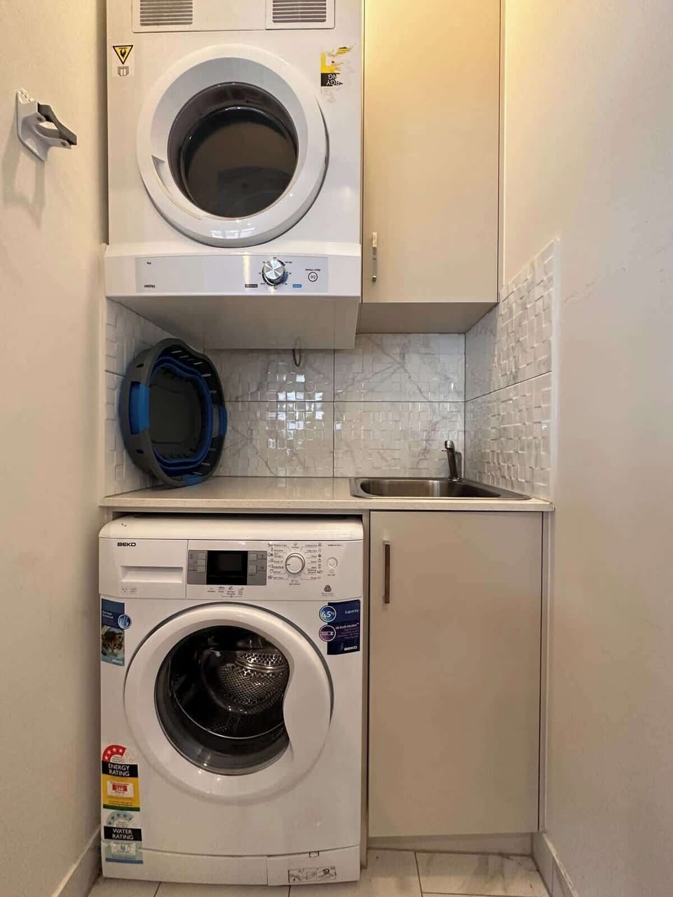 Laundry with washing machine and dryer - free to use during your stay.
