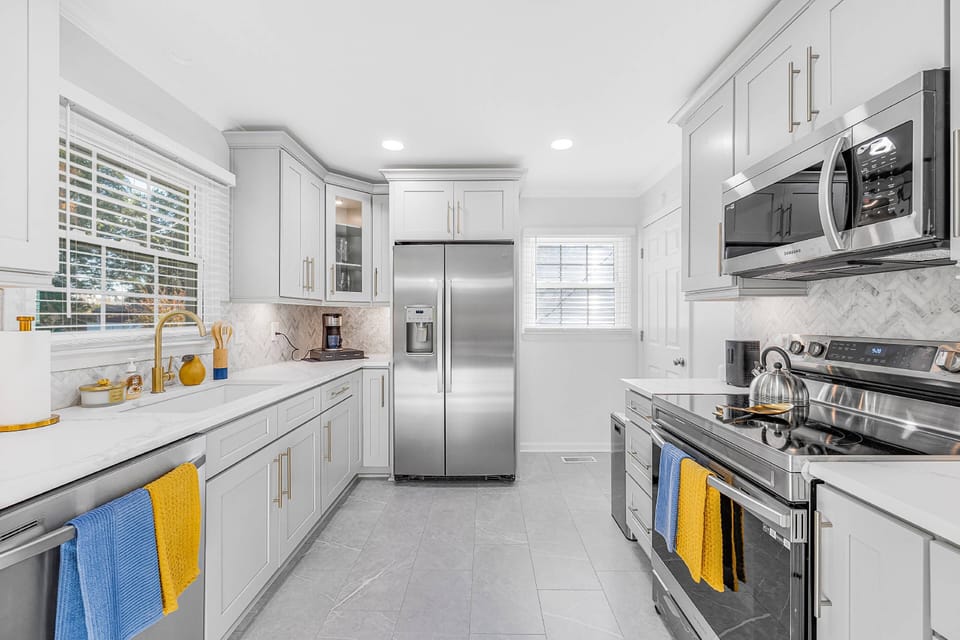 Enjoy this gorgeous kitchen.