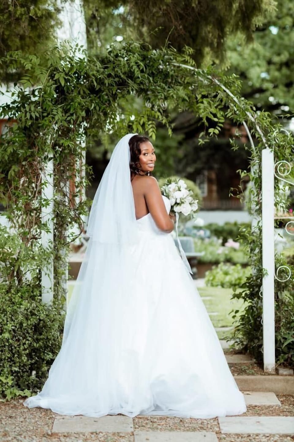 Outdoor wedding area