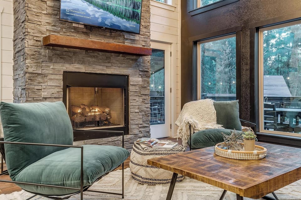 A cozy fire for a winter's days end