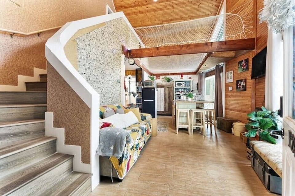 Main floor, living room and kitchen