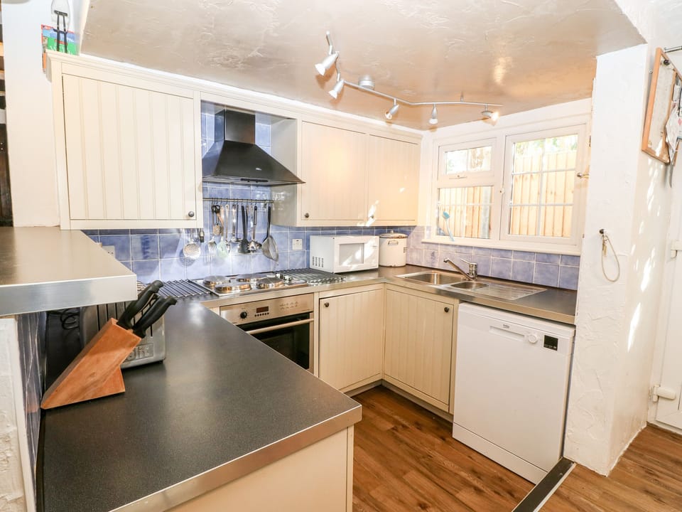 Fridge, dishwasher, electric kettle, toaster