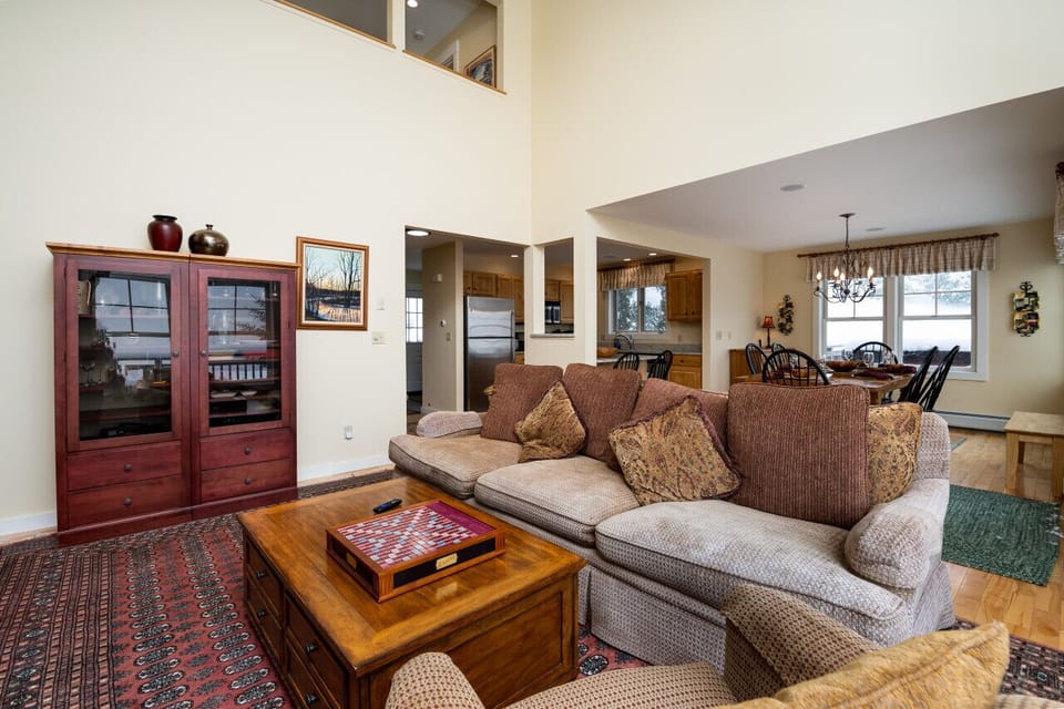 Sink into luxury in our living room, featuring a soft, oversized couch that invites you to relax and unwind. Whether you`re enjoying a movie night or simply lounging with loved ones, our spacious seating ensures comfort and coziness for all.