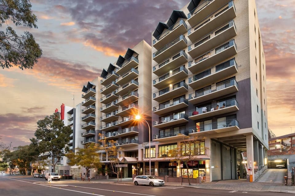 Exterior view of the building, highlighting its prominent presence.