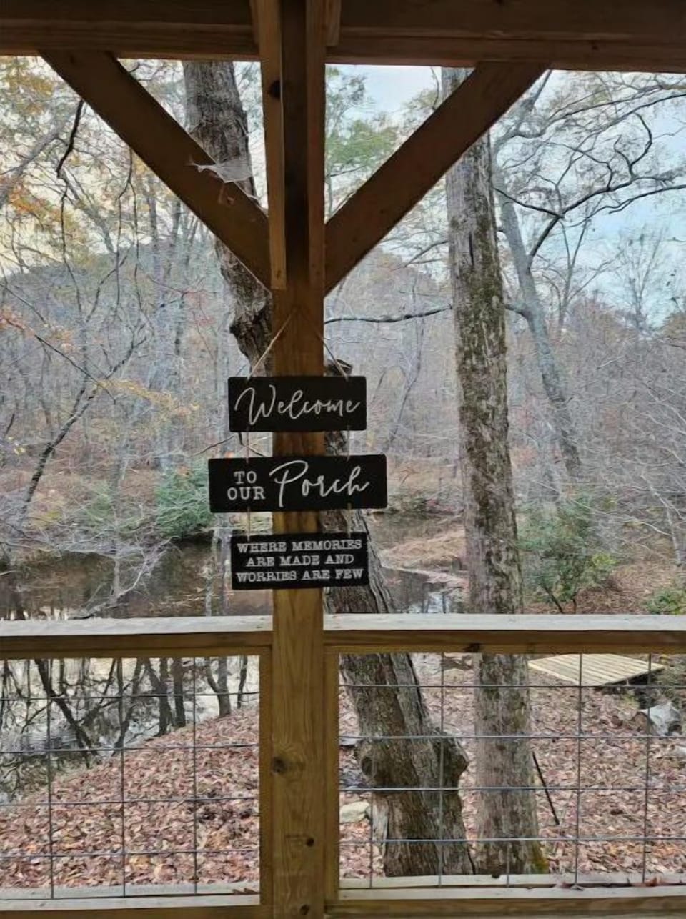 view from 2nd floor porch