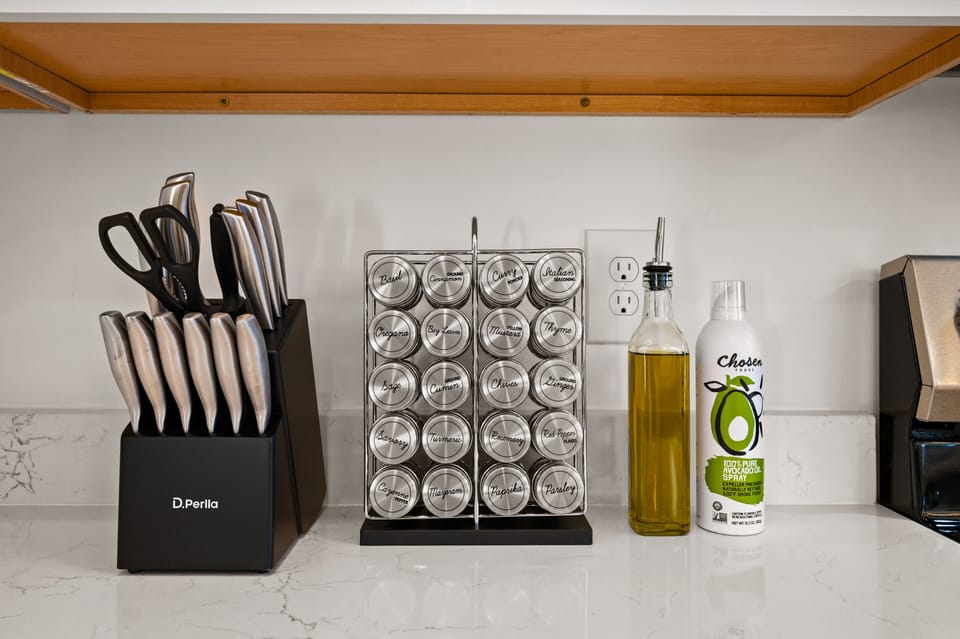 Spices, Olive oil & Cooking Spray
