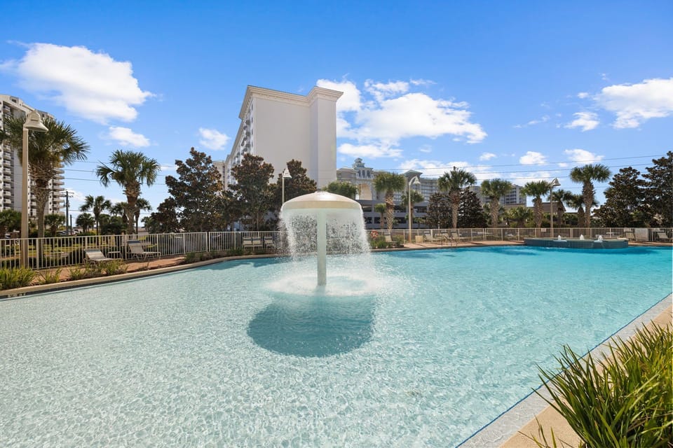[Pool #2] Zero entry pool the kids will love!  Shaded seating areas